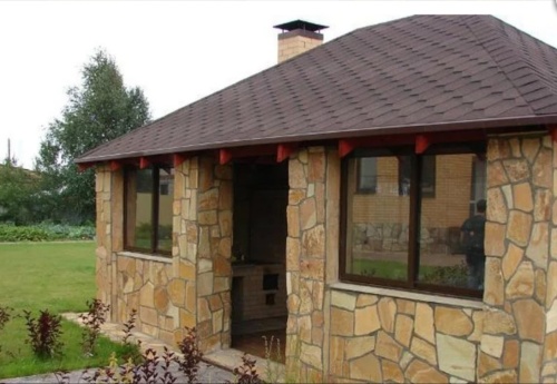 Плитняк златолит жёлтый для фасада 1,5-3 см купить в Горнозаводске