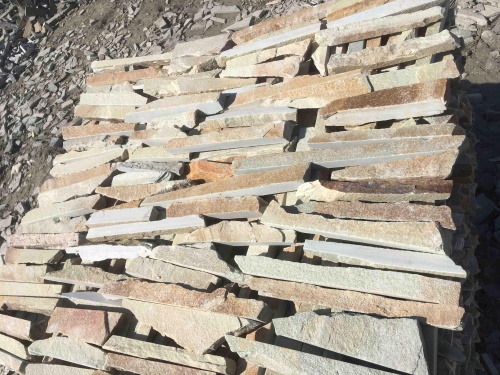 Горбушка златолит золотистый для облицовки купить в Горнозаводске